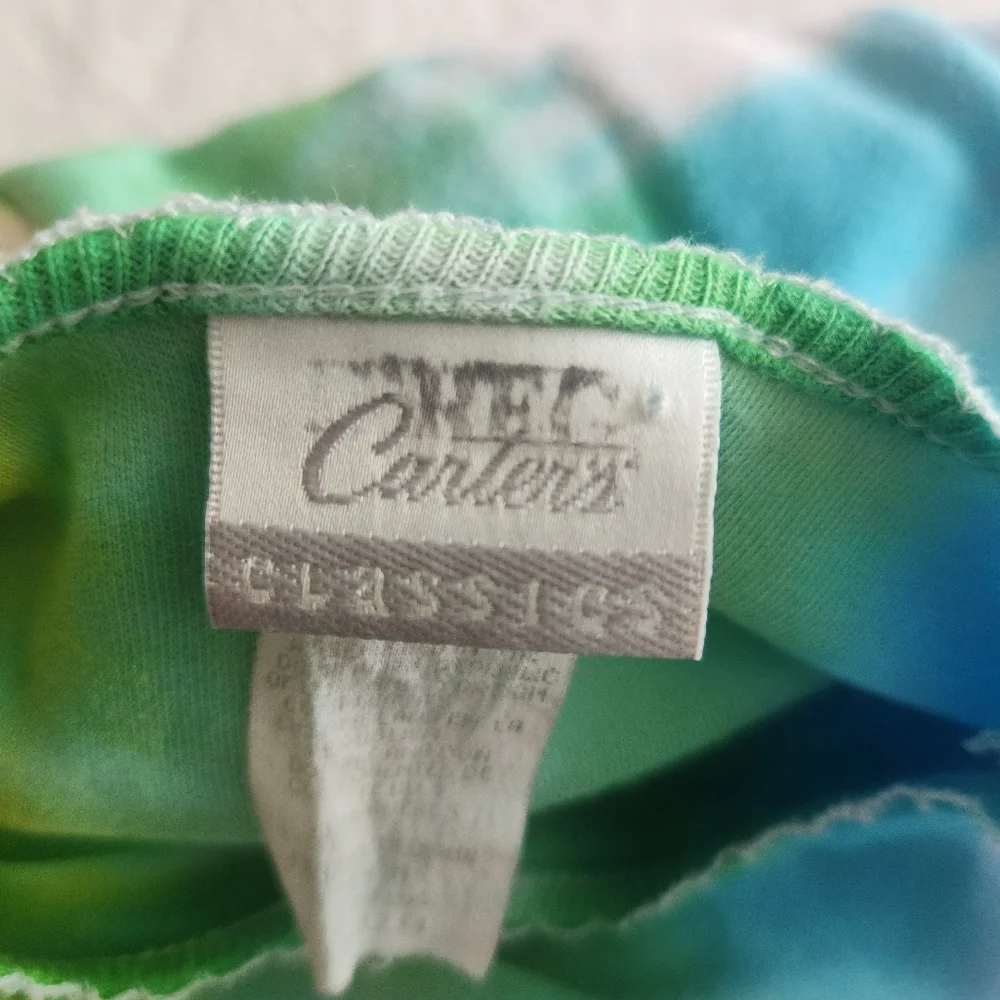Vintage Carters Classic‎ Tie Dye Infant Dress Embroidered 3-6 Months